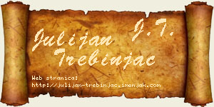 Julijan Trebinjac vizit kartica